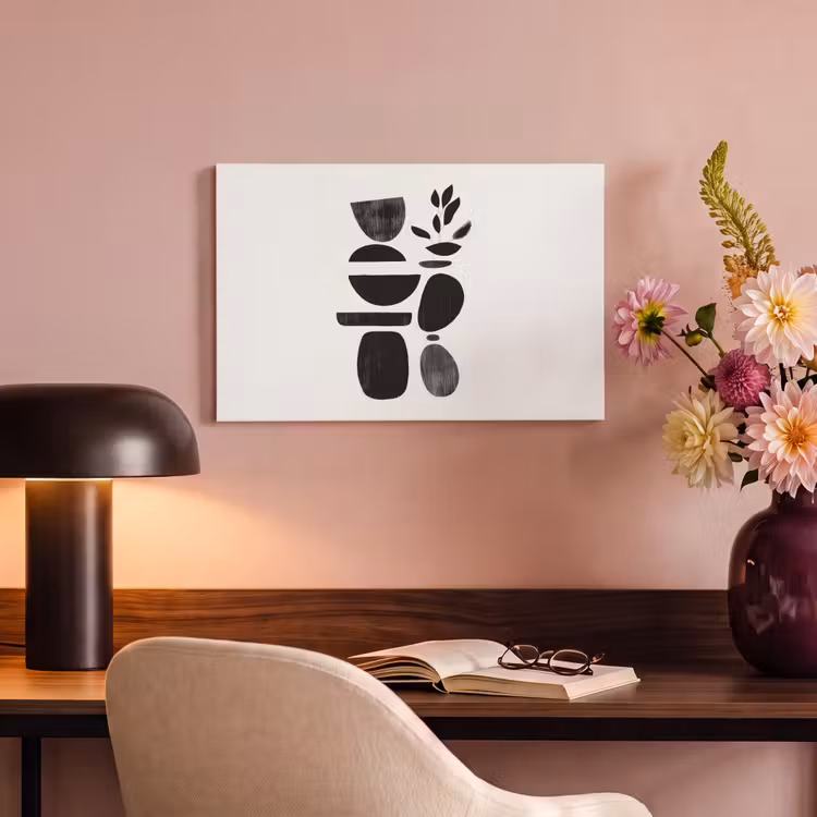 Canvas schilderij - Japandi - Zwart - Abstract — 6