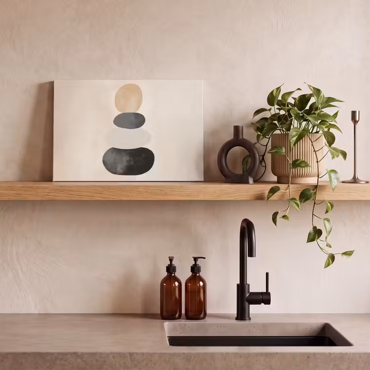 Canvas schilderij - Japandi - Wabi sabi - Beige — 4