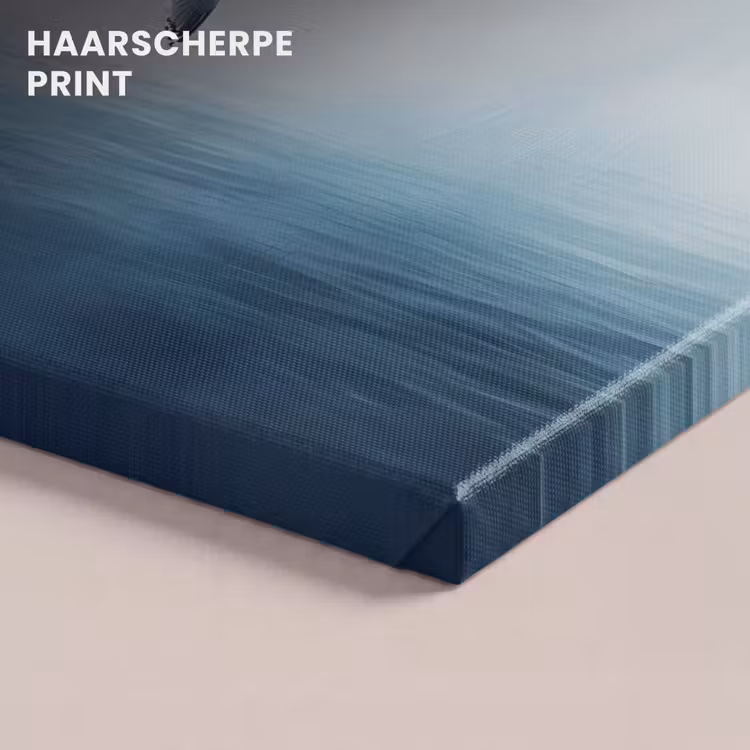 Canvas schilderij - Meeuw - Wit - Zee - Mistig — 5