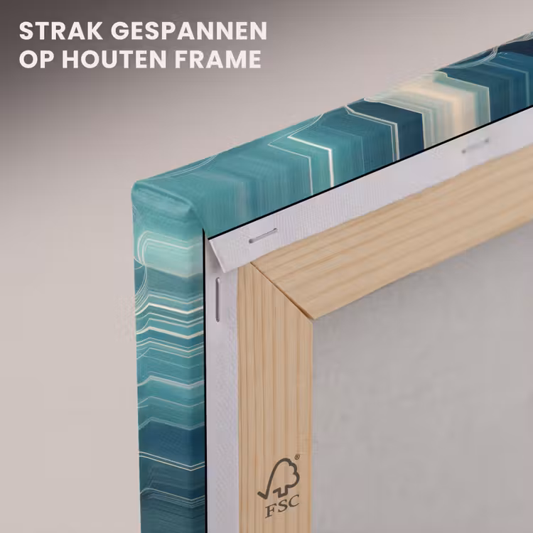 Canvas schilderij - Kwallen - Zee - Wit - Golven — 7