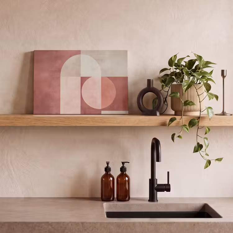 Canvas schilderij - Figuren - Abstract - Roze — 4