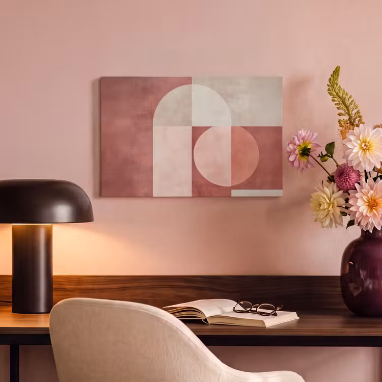 Canvas schilderij - Figuren - Abstract - Roze — 6