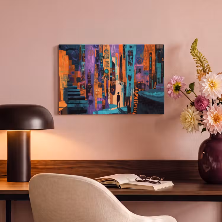 Canvas schilderij - Abstract - Figuren - Kleurrijk — 6