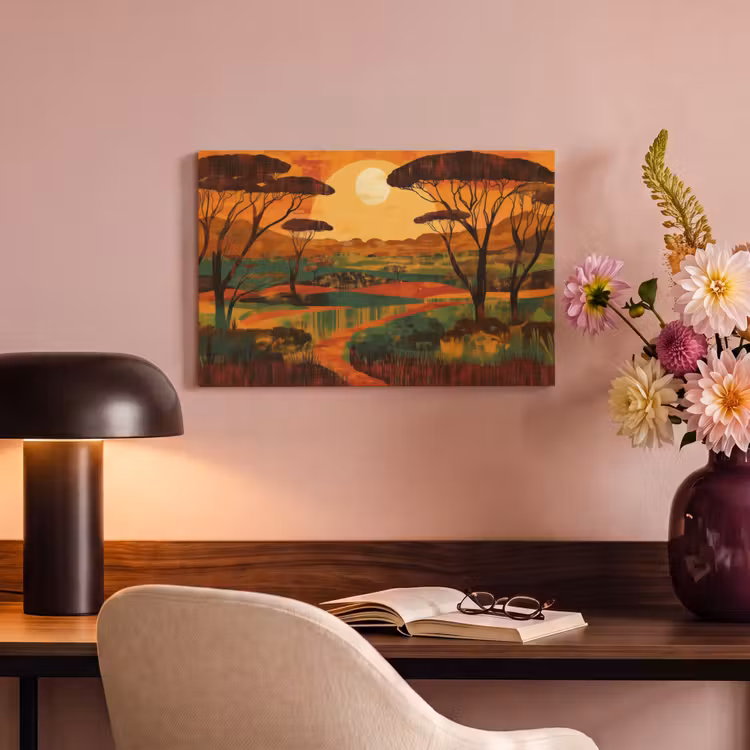 Canvas schilderij - Landschap - Afrikaans - Zon — 6