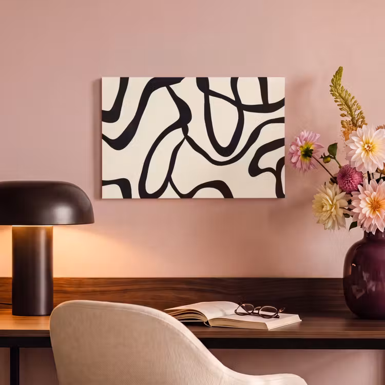 Canvas schilderij - Abstract - Lijnen - Modern - Beige — 6
