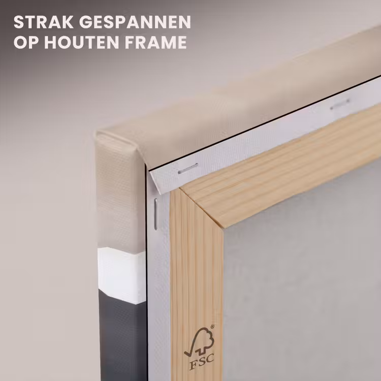 Canvas schilderij - Golven - Abstract - Beige — 7