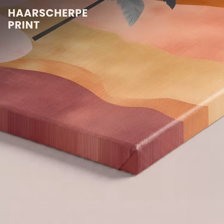 Canvas schilderij - Heuvels - Palmbomen - Abstract — 5