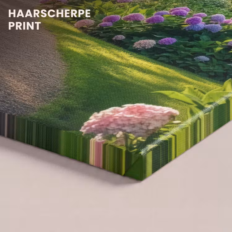 Canvas schilderij - Hortensia- Park - Pad — 5