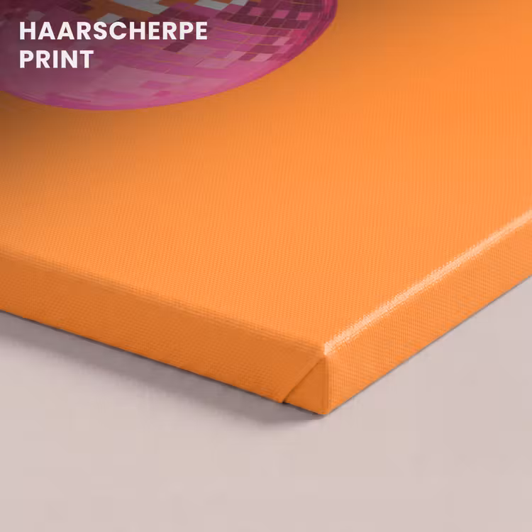 Canvas schilderij - Discoballen - Kers - Spiegels - Roze — 5