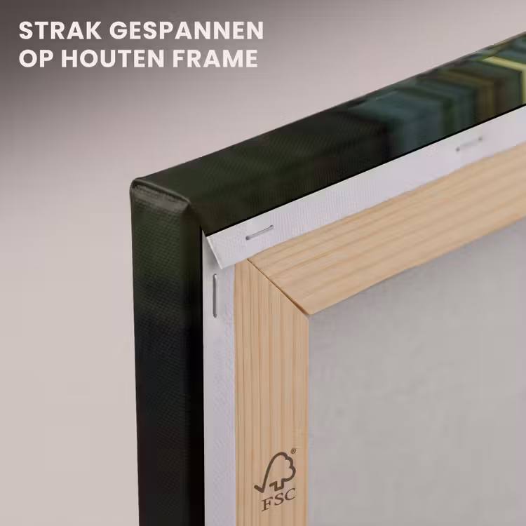 Canvas schilderij - Arend - Hout - Wit - Planten — 7