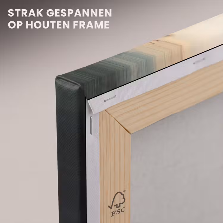 Canvas schilderij - Hert - Geverfd - Gewei - Bruin — 7