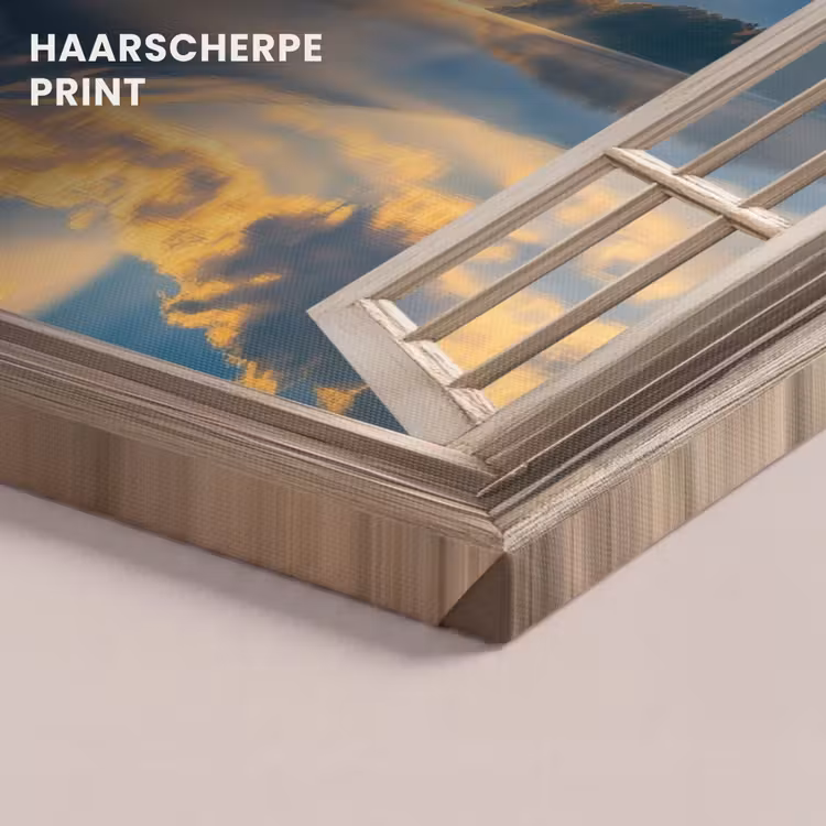 Canvas schilderij - Doorkijk - Landschap - Bergen - Uitzicht - Raam — 5