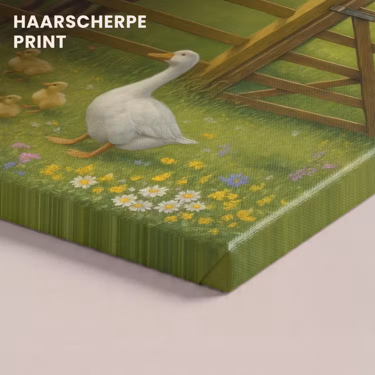 Canvas schilderij - Ezels - Ganzen - Kleurrijk — 5