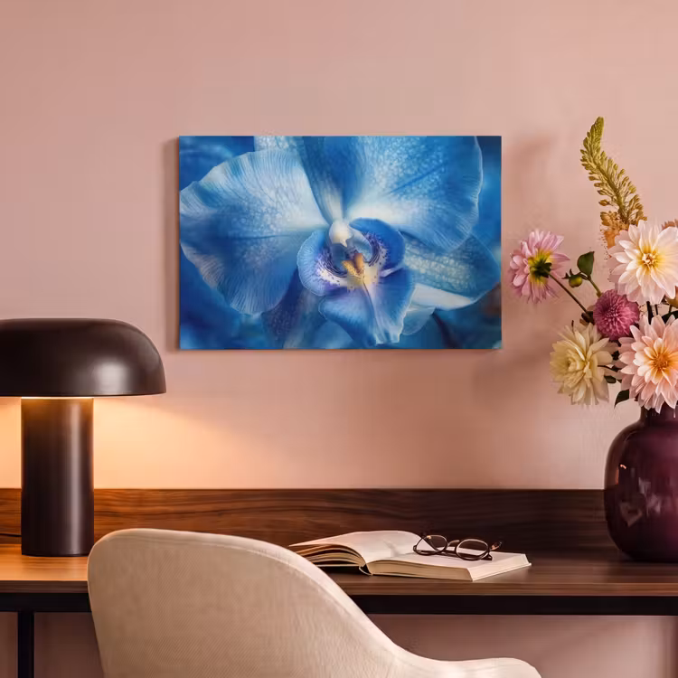 Canvas schilderij - Blauw - Orchidee - Elegeant — 6
