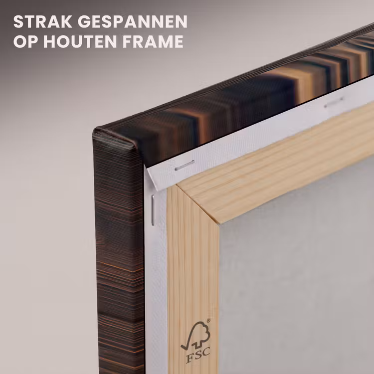 Canvas schilderij - Hout - Grillige nerven — 7