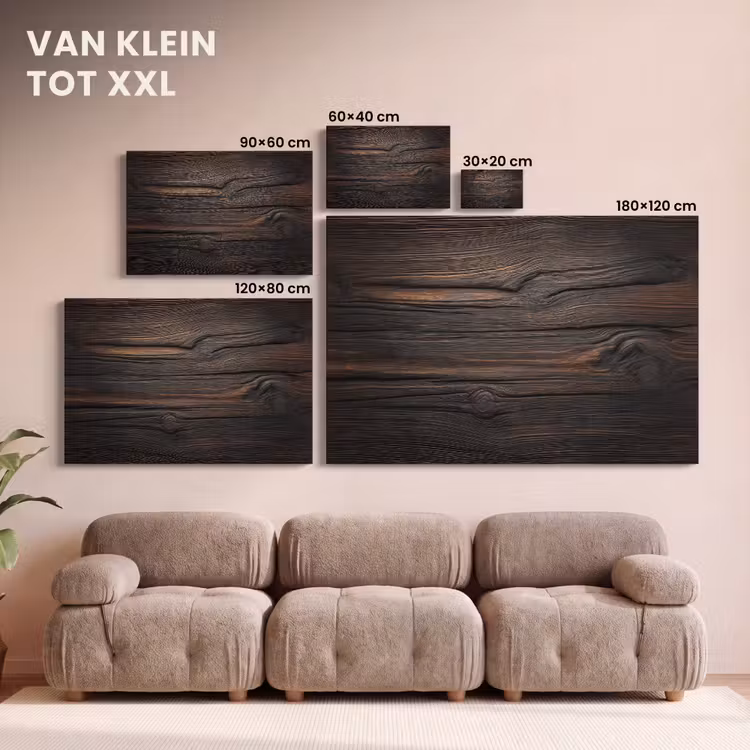Canvas schilderij - Hout - Grillige nerven — 8