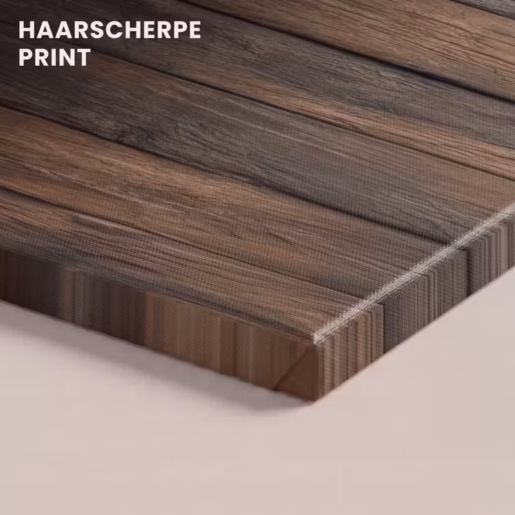 Canvas schilderij - Houten plankpatroon - Warmte - Natuurlijk — 5