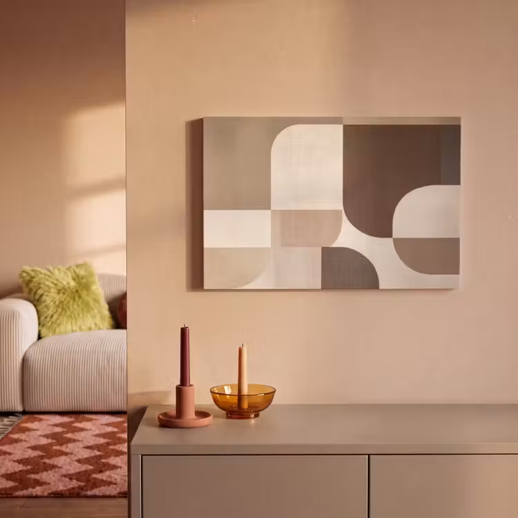 Canvas schilderij - Geometrisch - Geweven structuur - Modern — 2
