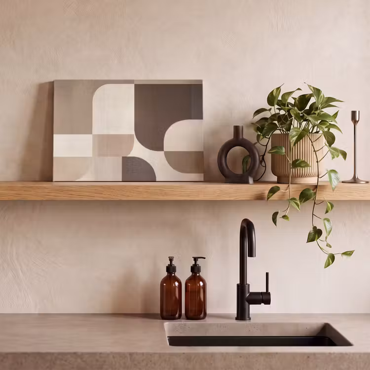 Canvas schilderij - Geometrisch - Geweven structuur - Modern — 4