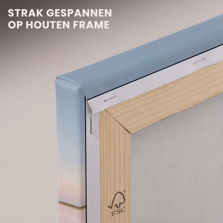 Canvas schilderij - Kustlijn - Pastel - water — 7
