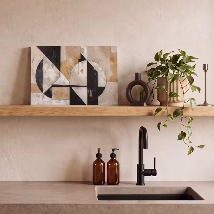 Canvas schilderij - Abstract - Modern - Geometrisch - Pastel — 4