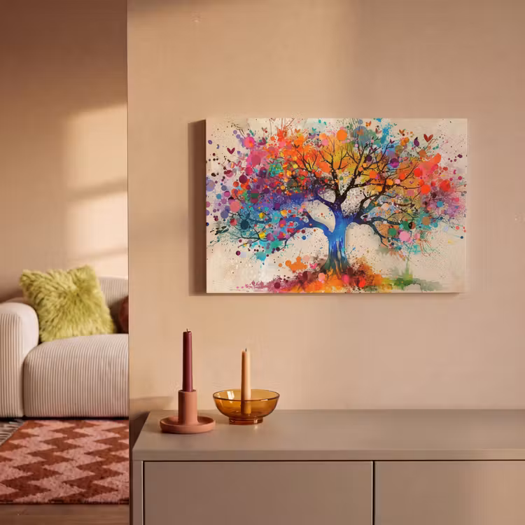 Canvas schilderij - Levensboom - Natuur - Kleurrijk - Boom — 2