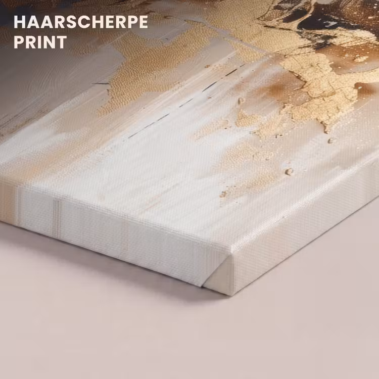Canvas schilderij - Modern - Bruin - Abstract - Beige — 5