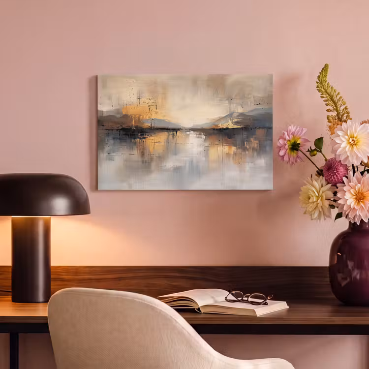Canvas schilderij - Abstract - Modern - Beige - Aesthetic - Goud — 6