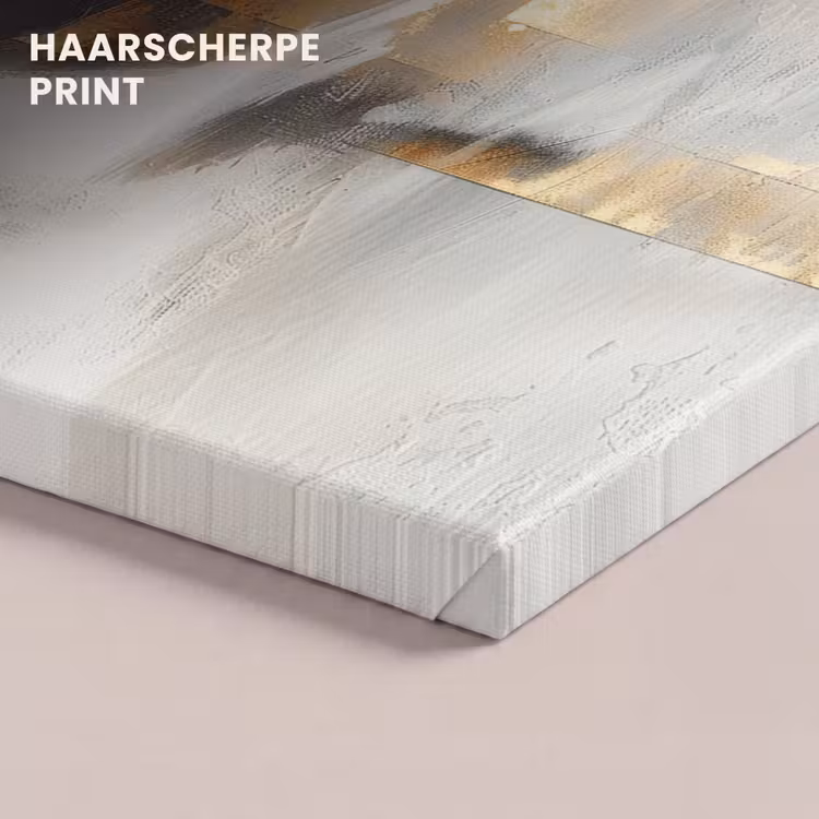 Canvas schilderij - Kunst - Goud - Zilver - Abstract — 5