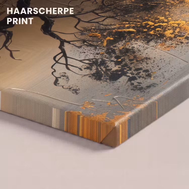 Canvas schilderij - Kunst - Boom - Goud - Modern — 5