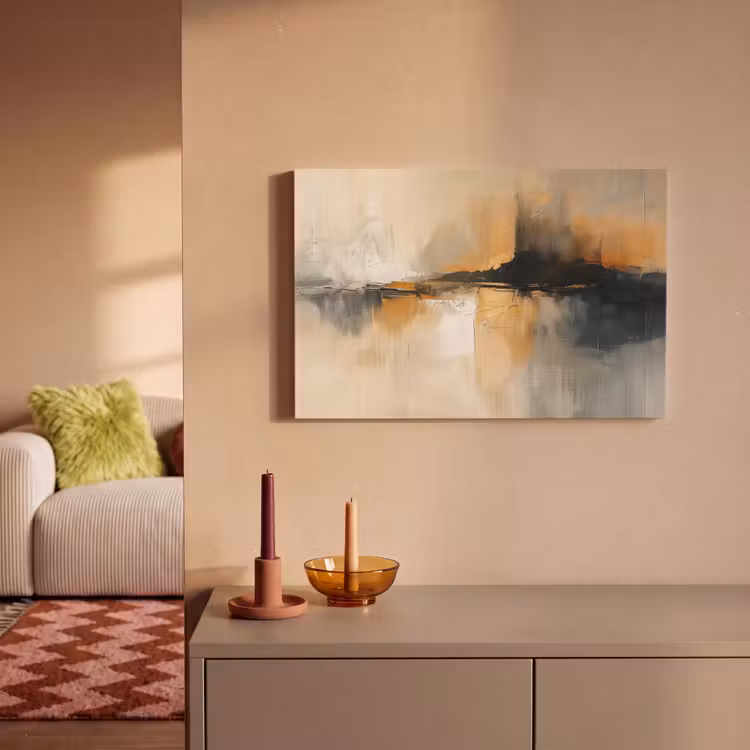 Canvas schilderij - Moderne kunst - Abstract - Zwart — 2
