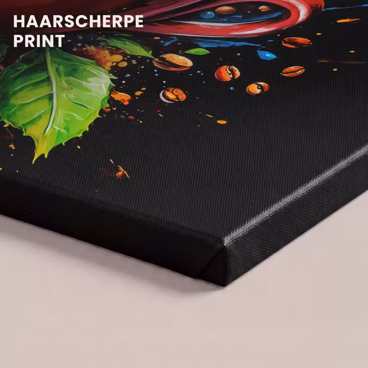 Canvas schilderij - Koffie - Graffiti - Drinken - Abstract — 5