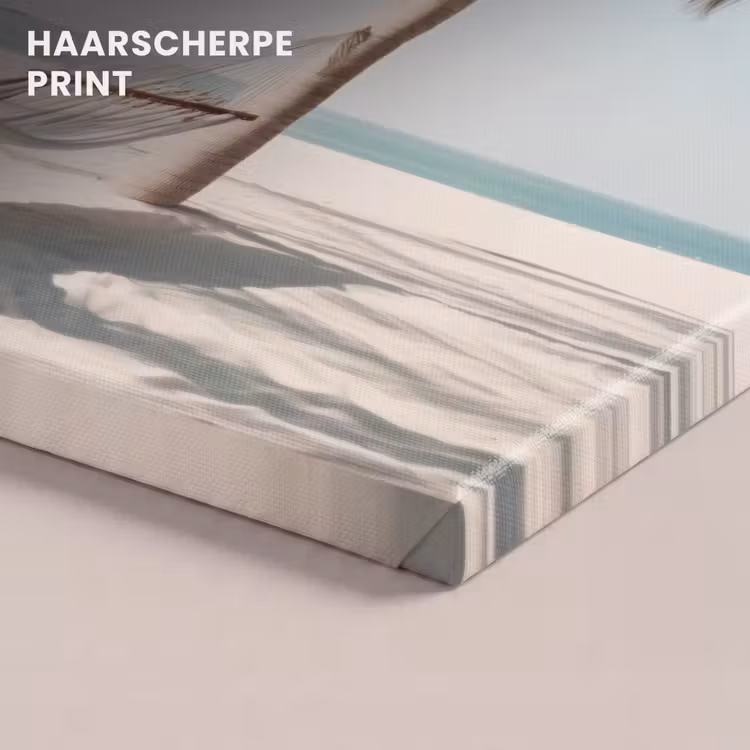Canvas schilderij - Hangmat - Palmbomen - Strand - Zee — 5