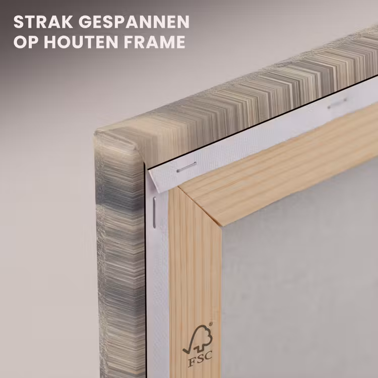 Canvas schilderij - Hartvorm - Getekend - Beige - Zand — 7