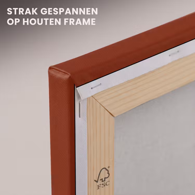 Canvas schilderij - Boom - Paars - Cirkel - Vloeiend — 7