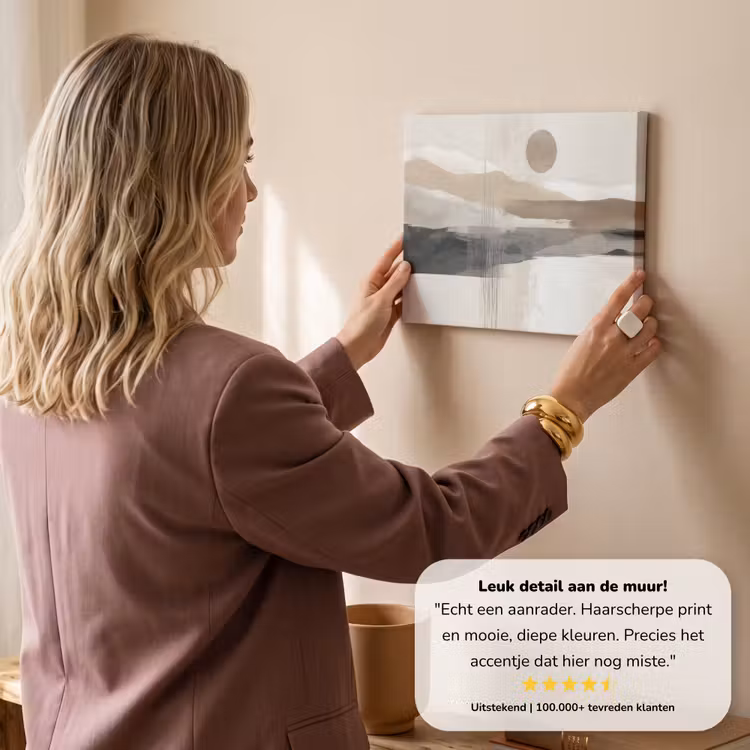 Canvas schilderij - Minimalistisch - Landschap - Dimensie — 3