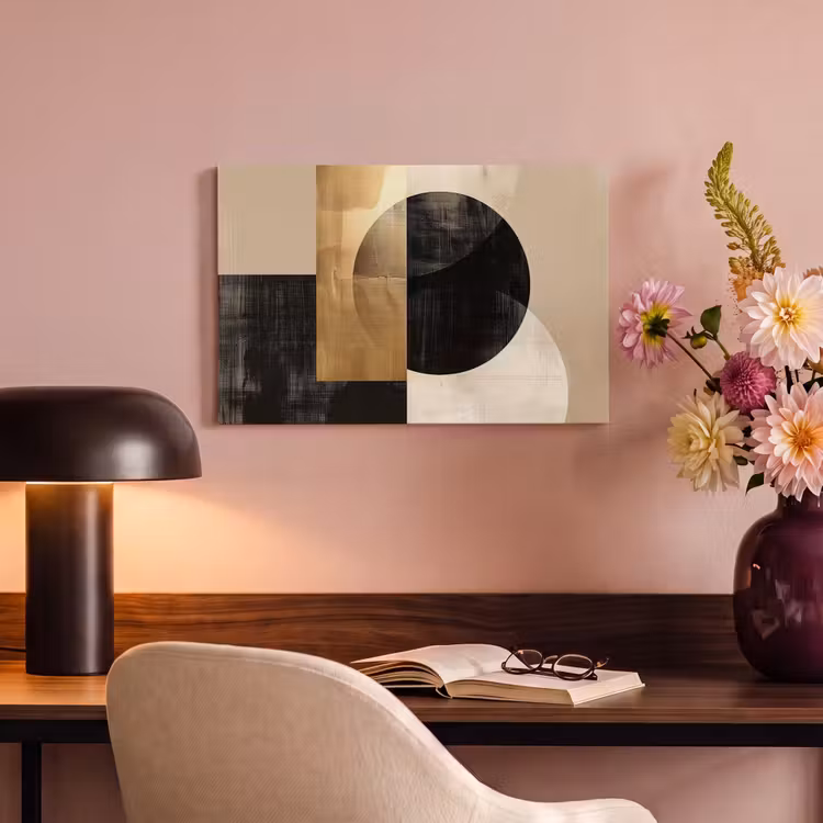 Canvas schilderij - Abstract - Goud - Zwart - Kunst — 6