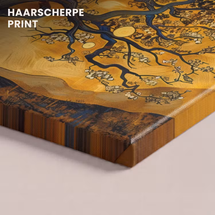 Canvas schilderij - Boom - Levensboom - Abstract - Goud — 5