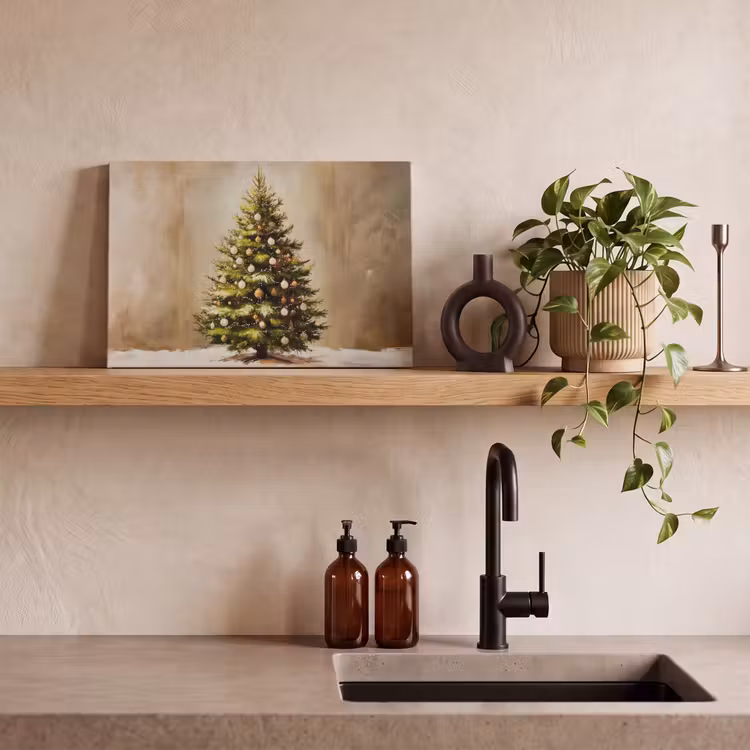 Canvas schilderij - Kerst - Sfeer - Groen — 4