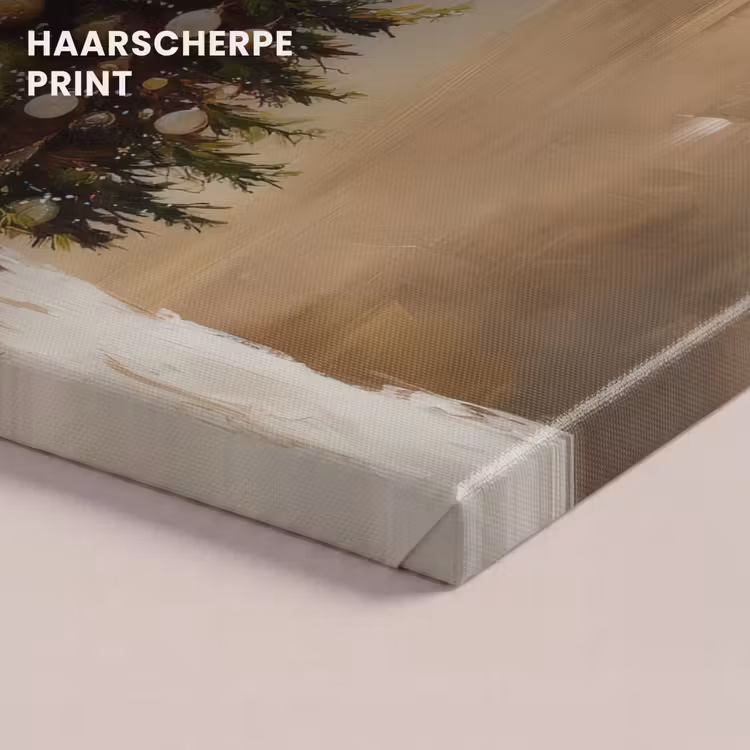 Canvas schilderij - Kerst - Sfeer - Groen — 5