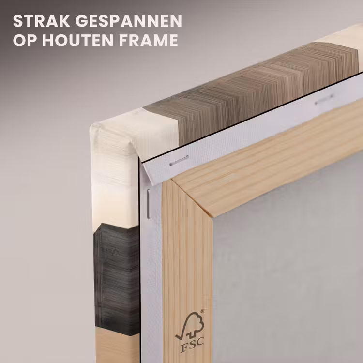 Canvas schilderij - Abstract - Vormen - Modern - Beige — 7