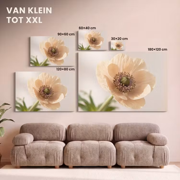 Canvas schilderij - Bloem - Minimalistisch - Groen — 8