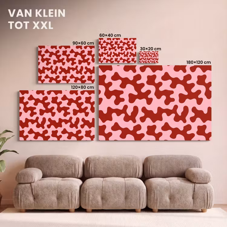 Canvas schilderij - Modern - Abstract - Rood — 8