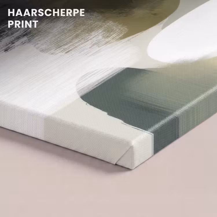 Canvas schilderij - Minimalistisch - Cirkels - Penseelstreken - Beige — 5