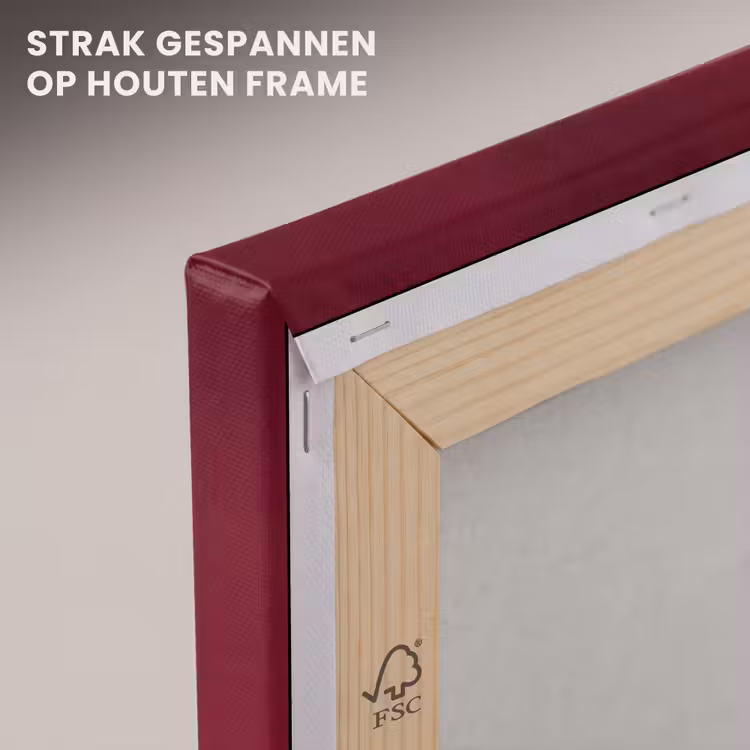 Canvas schilderij - Hengst - Steigert - Rood — 7