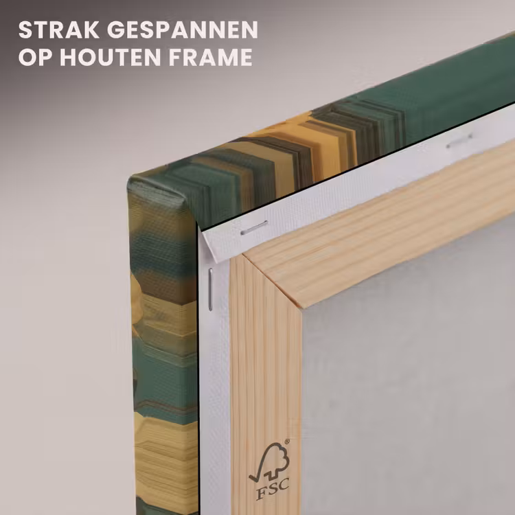Canvas schilderij - Bloemenkrans - Vrouwengezicht - Zonnebril - Oranje — 7