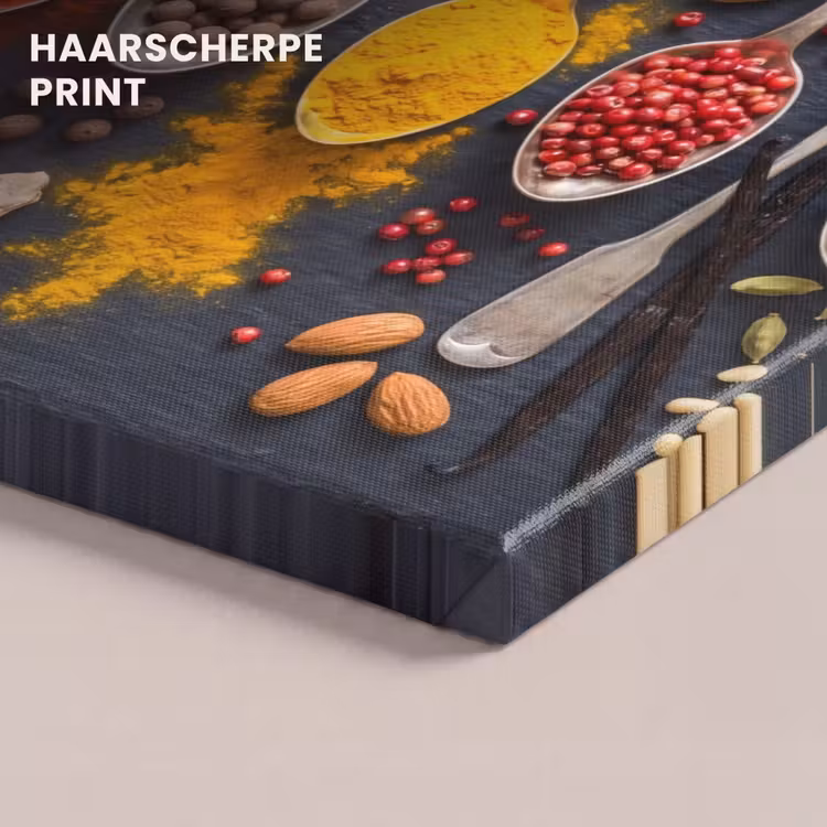 Canvas schilderij - Kruiden - Lepels - Culinair - Kleurrijk - Sfeervol — 5