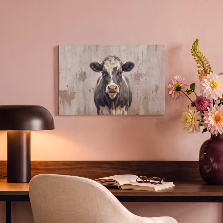 Canvas schilderij - Koe - Portret - Dieren - Modern — 6