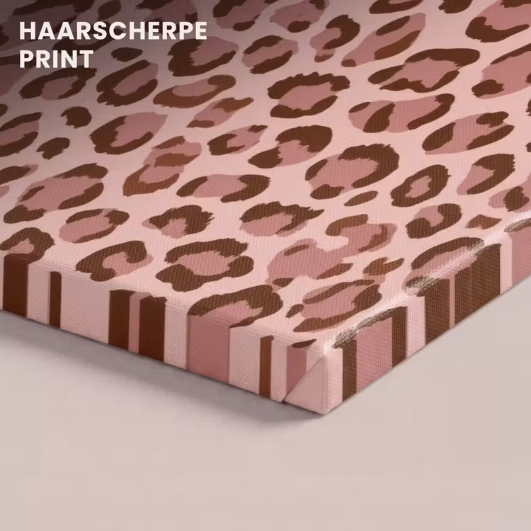 Canvas schilderij - Luipaard - Patroon - Roze — 5