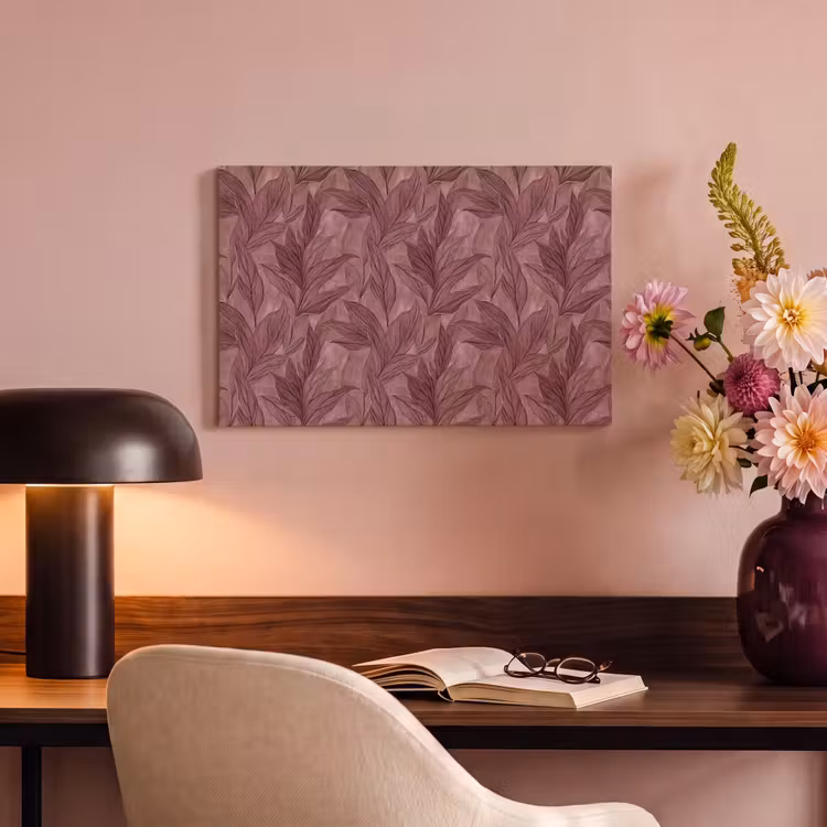 Canvas schilderij - Bladeren - Patroon - Paars — 6